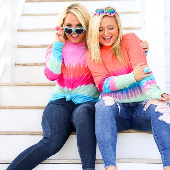 Jadelynn Brooke Long Sleeve Tie-Dye Tee | Size XS - Picture 5 of 10